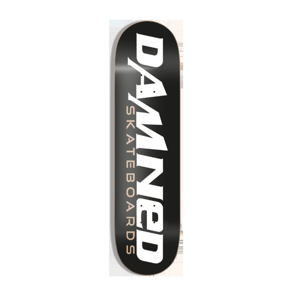 Damned Skateboard Deck Black Logo
