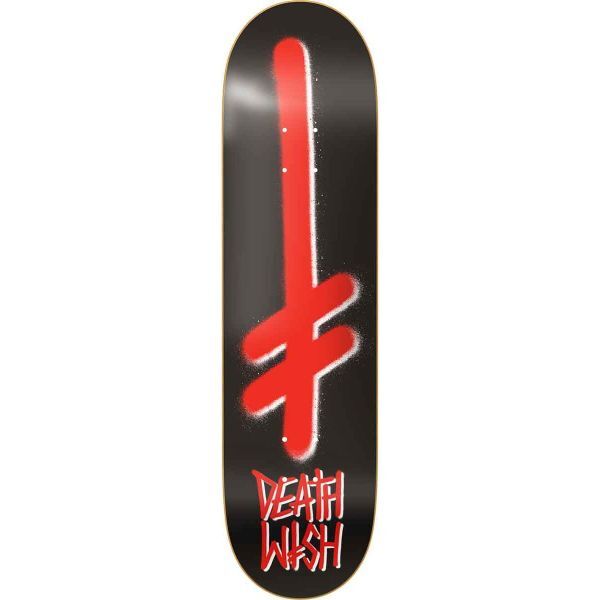 Deathwish Gang Logo BLK/RED Skateboard Deck 8.50