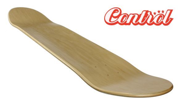 Control premium Blank Skateboard Deck natural Low 9.0