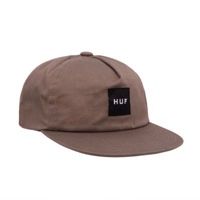 HUF Ess Unstructured Box Snapback brown