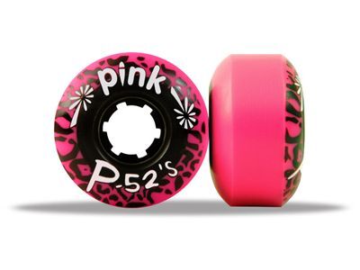 Pink Skateboard Wheels 52's Pink 96A 52mm