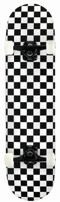 Krown Complete Skateboard Pro Checkered Black / White 8.0