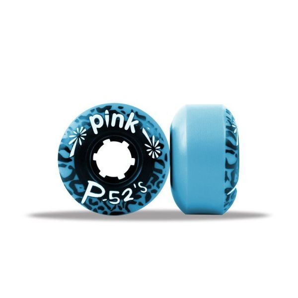 Pink Skateboard Rolls 52's Blau 99A 52mm