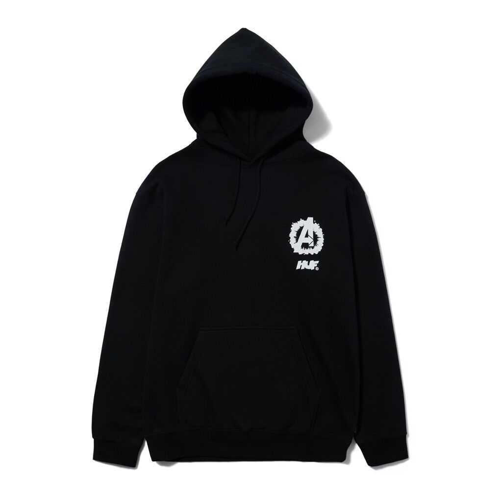 Huf flags sales black hoodie