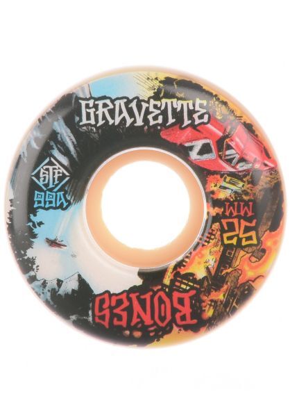 Bones Wheels Skateboard Wheels STF Gravette Heaven & Hell 99A V2 53mm