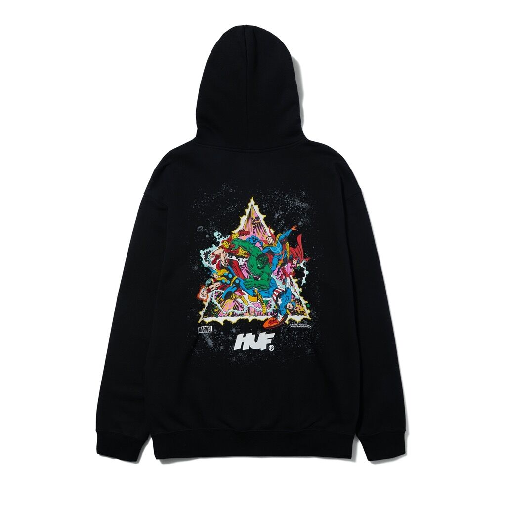 Huf flags sales black hoodie