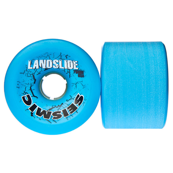 Seismic Landslide Longboard Wheels 75mm 83A Blue