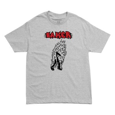 BAKER T-Shirt MAN ON FIRE athletic heather