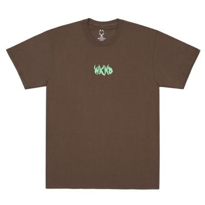WKND Spikey Embroidered T-Shirt - brown