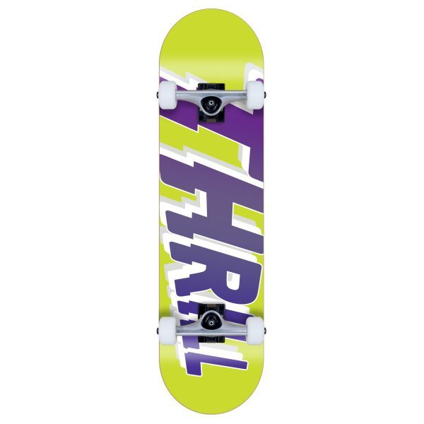 Thrill complete Skateboard Logo Lime