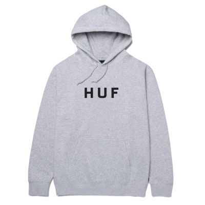 HUF Essentials OG Logo Hoodie - athletic heather