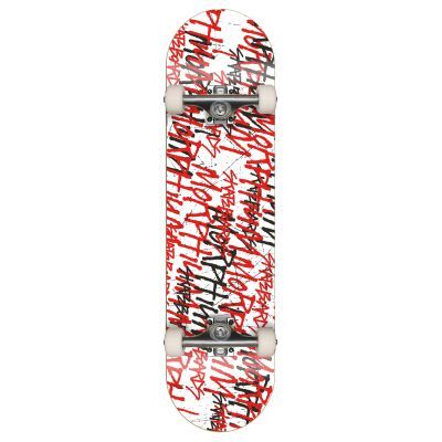 Morphium komplett Skateboard Scribble white