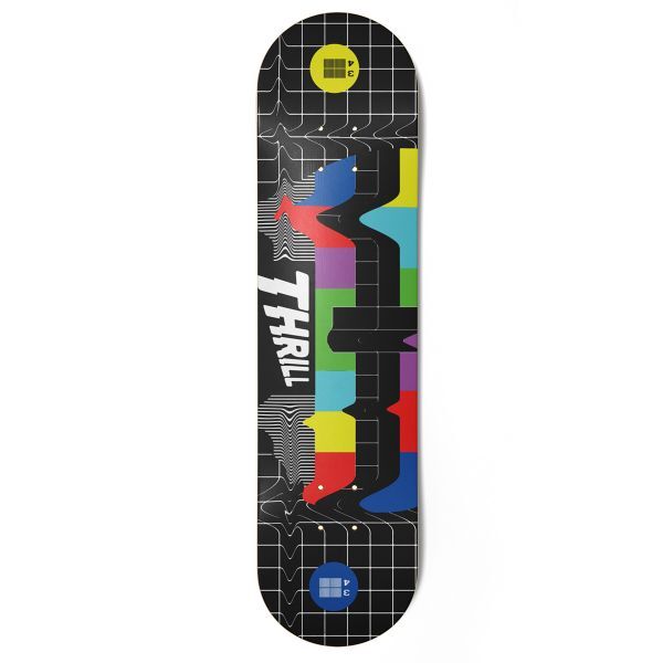 Thrill Skateboard Deck No Signal - Glitch