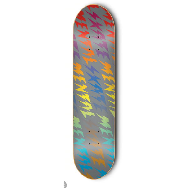 Skate-Mental Bolts Multicolored Skateboard Deck 8.375