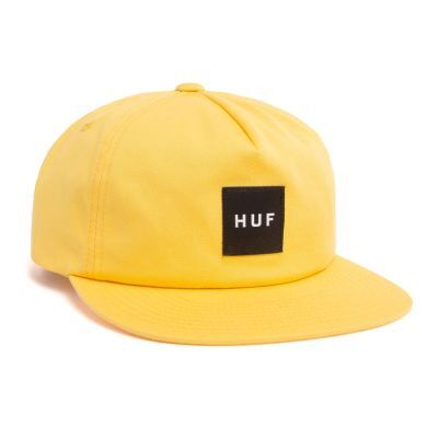 HUF Ess Unstructured Box Snapback golden spice
