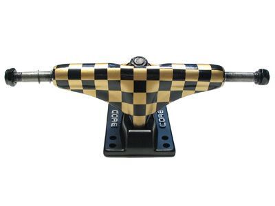 Core Trucks skateboard axle checkered gold/black 5.0