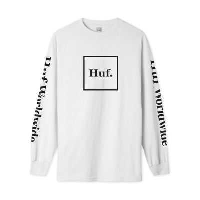 HUF Essentials Domestic Longsleeve white