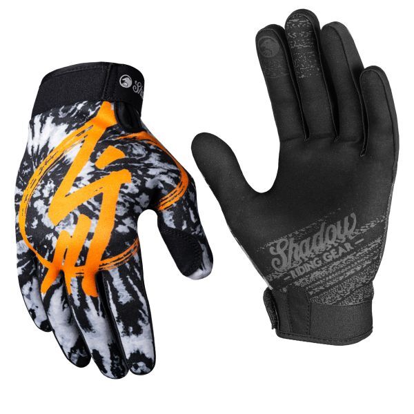 Shadow Riding Gear Conspire Gloves Tangerine Tye Die L